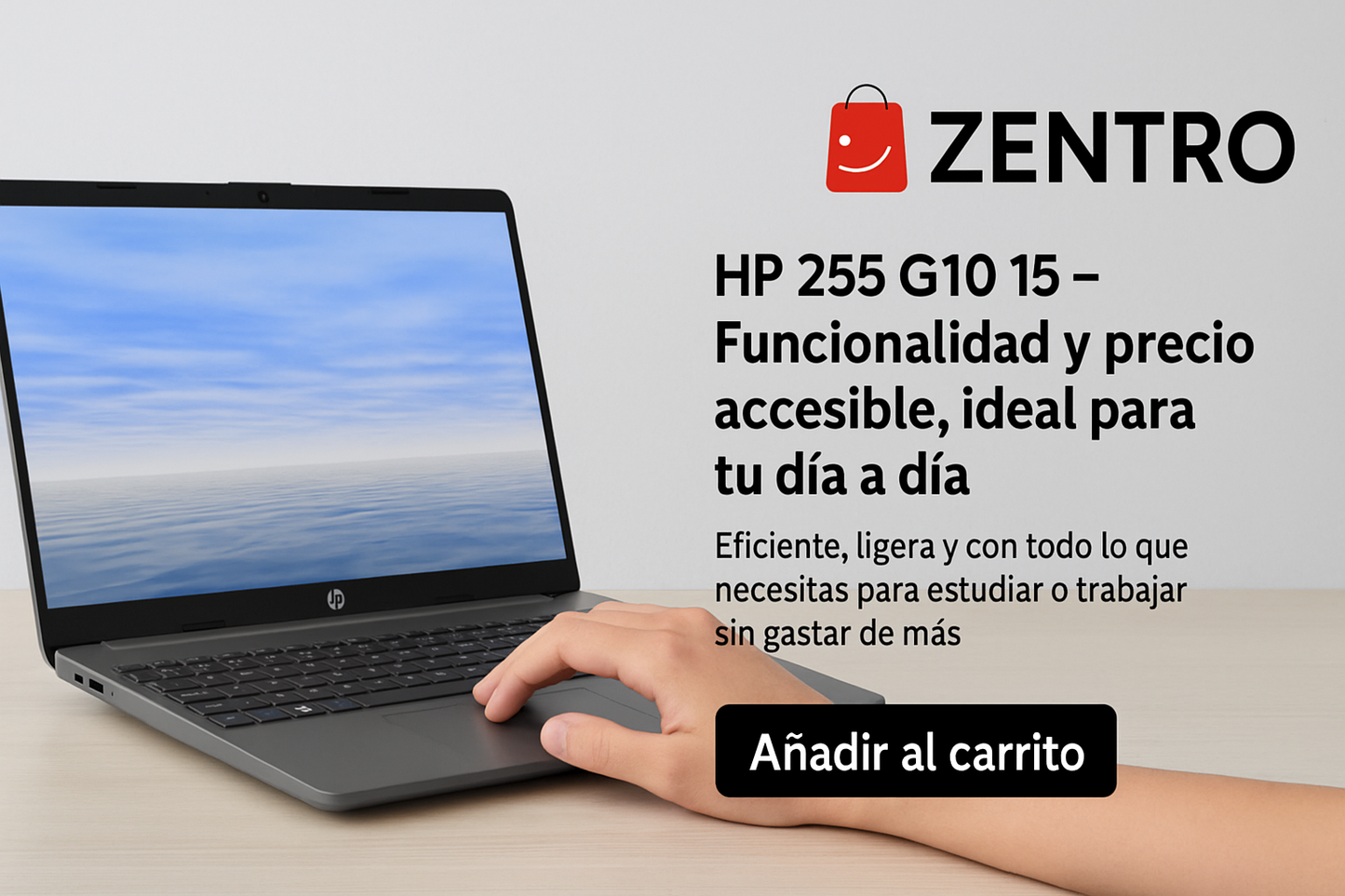 HP 255 G10 15″ – Funcionalidad y precio accesible, ideal para tu día a día