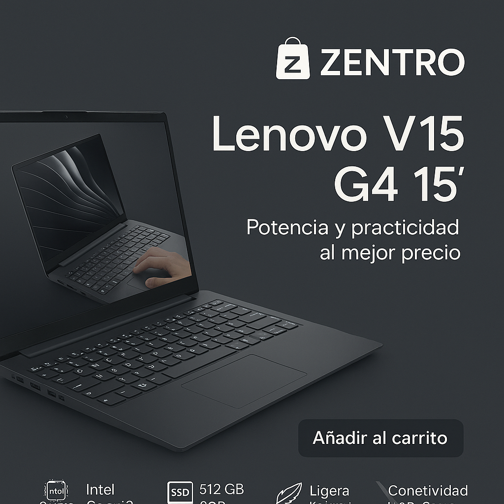 Lenovo V15 G4 15″ – Potencia y practicidad al mejor precio
