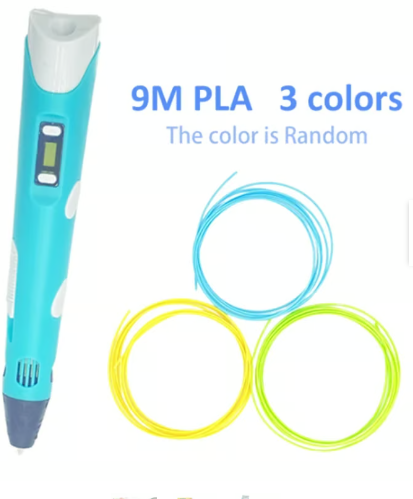 Lapicero 3d (Bolígrafo-Lápiz) - Turquesa