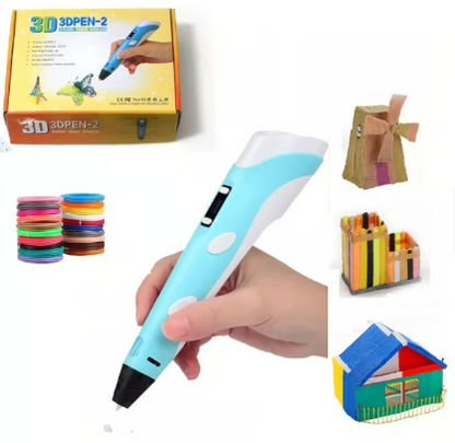 Lapicero 3d (Bolígrafo-Lápiz) - Turquesa